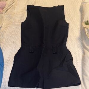 Vintage Toteme Navy Mini Sleeveless Dress